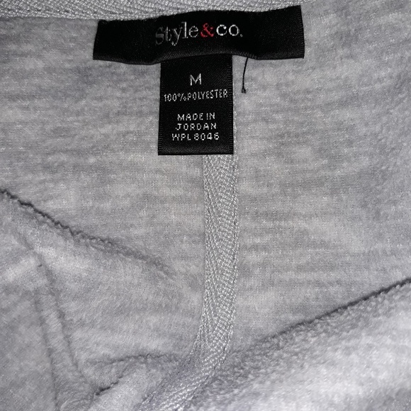 Style & Co gray fleet sweater Medium - Picture 3 of 3